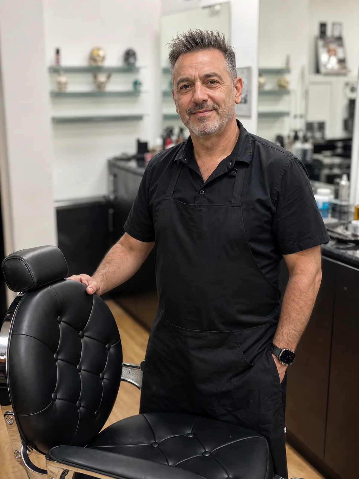 Paul, master barber at Sauchiehall Barbers